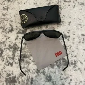Ray-Ban Polarized 60mm Bill Sunglasses in Black with Polar Green Lenses Ray-Ban | Accessories | Rayban Polarized 6mm Bill Sunglasses  main image 4